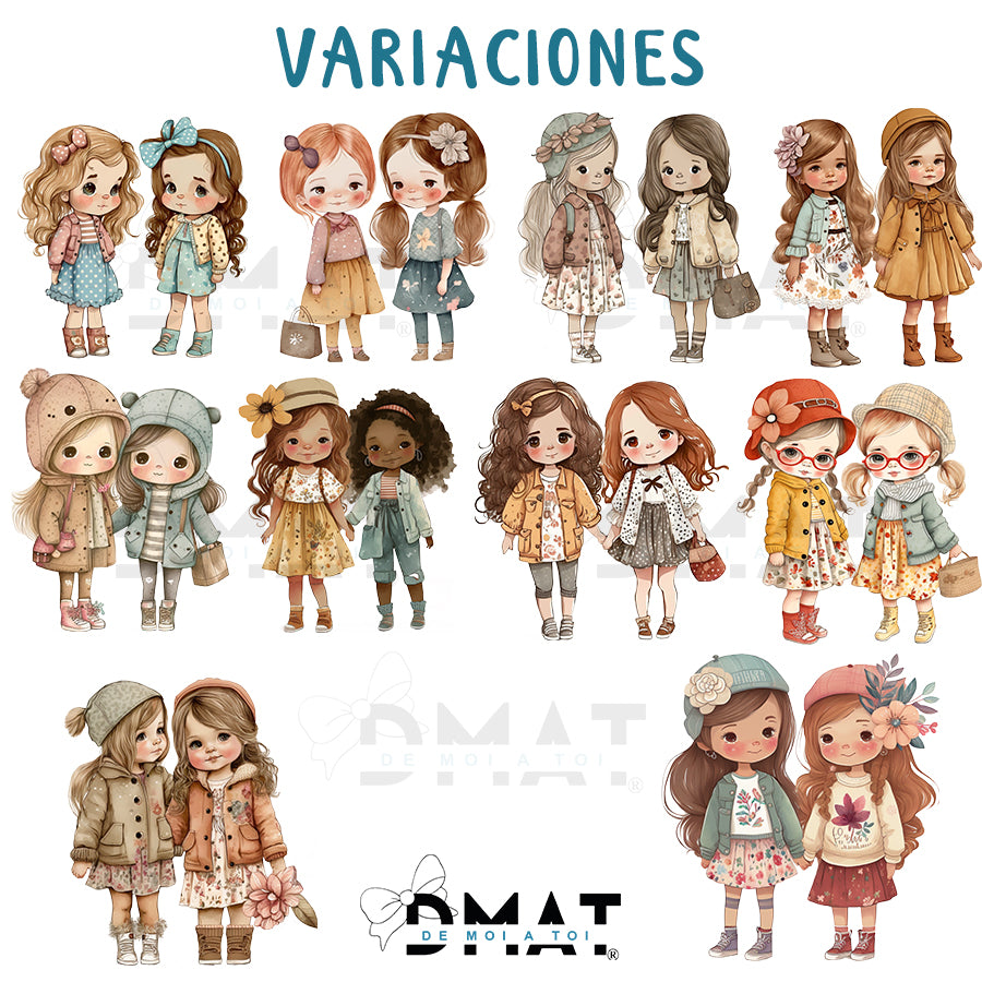 Regalos originales para amigas con dibujos personalizados - de moi a toi