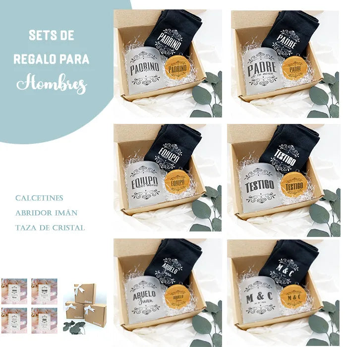 Set de regalo de boda para invitados hombre elegante y práctico - De moi à toi