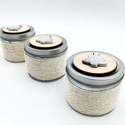 Vela de navidad en lata económica