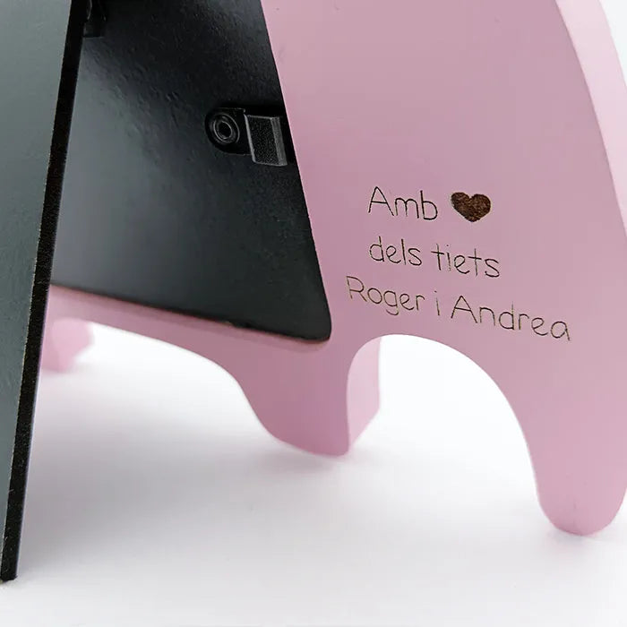 Marco de fotos bebé decorativo personalizado con nombre y datos nacimiento