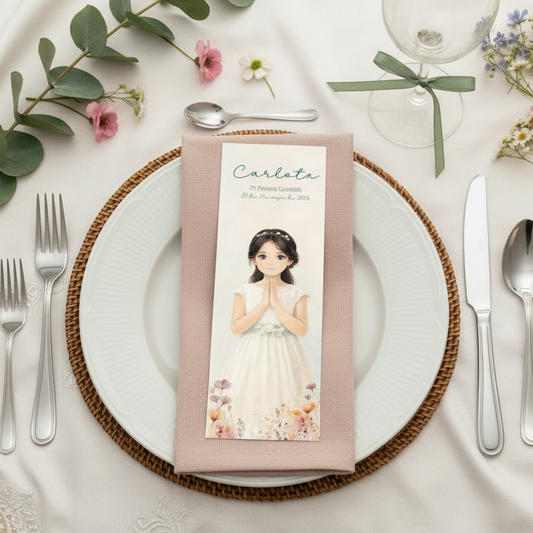 Recordatorio impreso personalizado para comunión