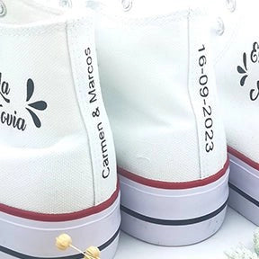 Zapatillas personalizadas Convers Corazón (H&M) - Regalo original personalizado - DE MOI À TOI