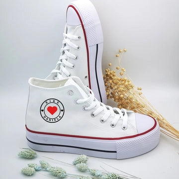 Zapatillas personalizadas Convers Corazón (H&M) - Regalo original personalizado - DE MOI À TOI