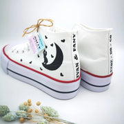 Zapatillas personalizadas lona - Love Moon - Regalo original personalizado - DE MOI À TOI