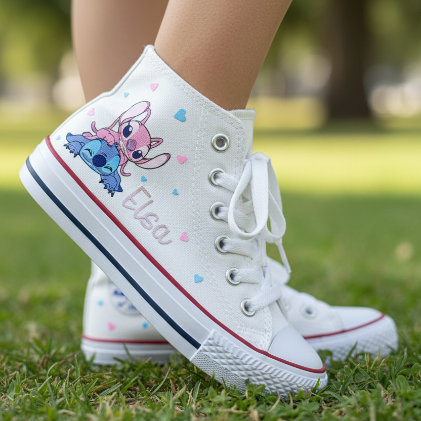 Zapatillas personalizadas niña Stitch