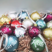 Bolas de navidad personalizadas con nombr - Bola de Navidad personalizado- De Moi à Toi Regalos