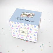 Caja para tazas con diseño cumpleaños - Regalo original personalizado - DE MOI À TOI