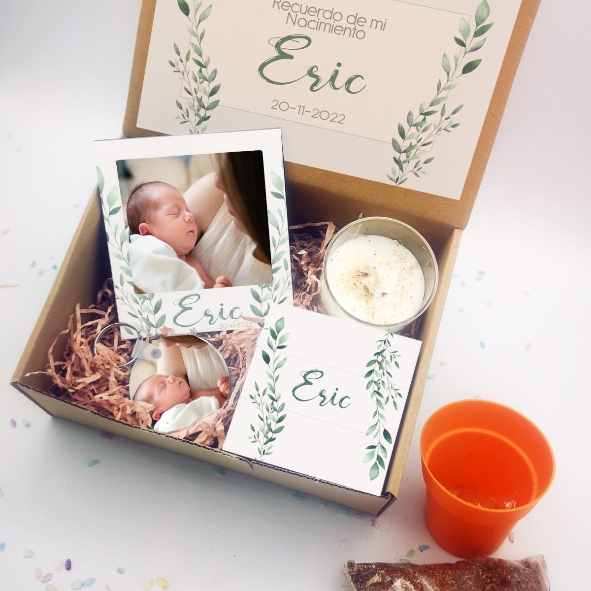 Caja regalo original nacimiento bebé - Regalo original personalizado - DE MOI À TOI