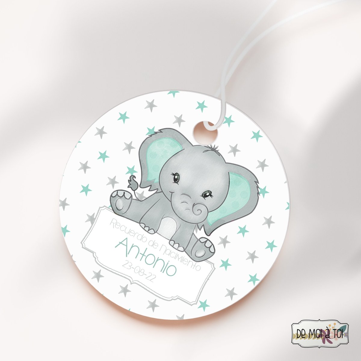 Elefant Stars- Etiquetas para regalos - Regalos originales personalizados - DE MOI À TOI |DMAT