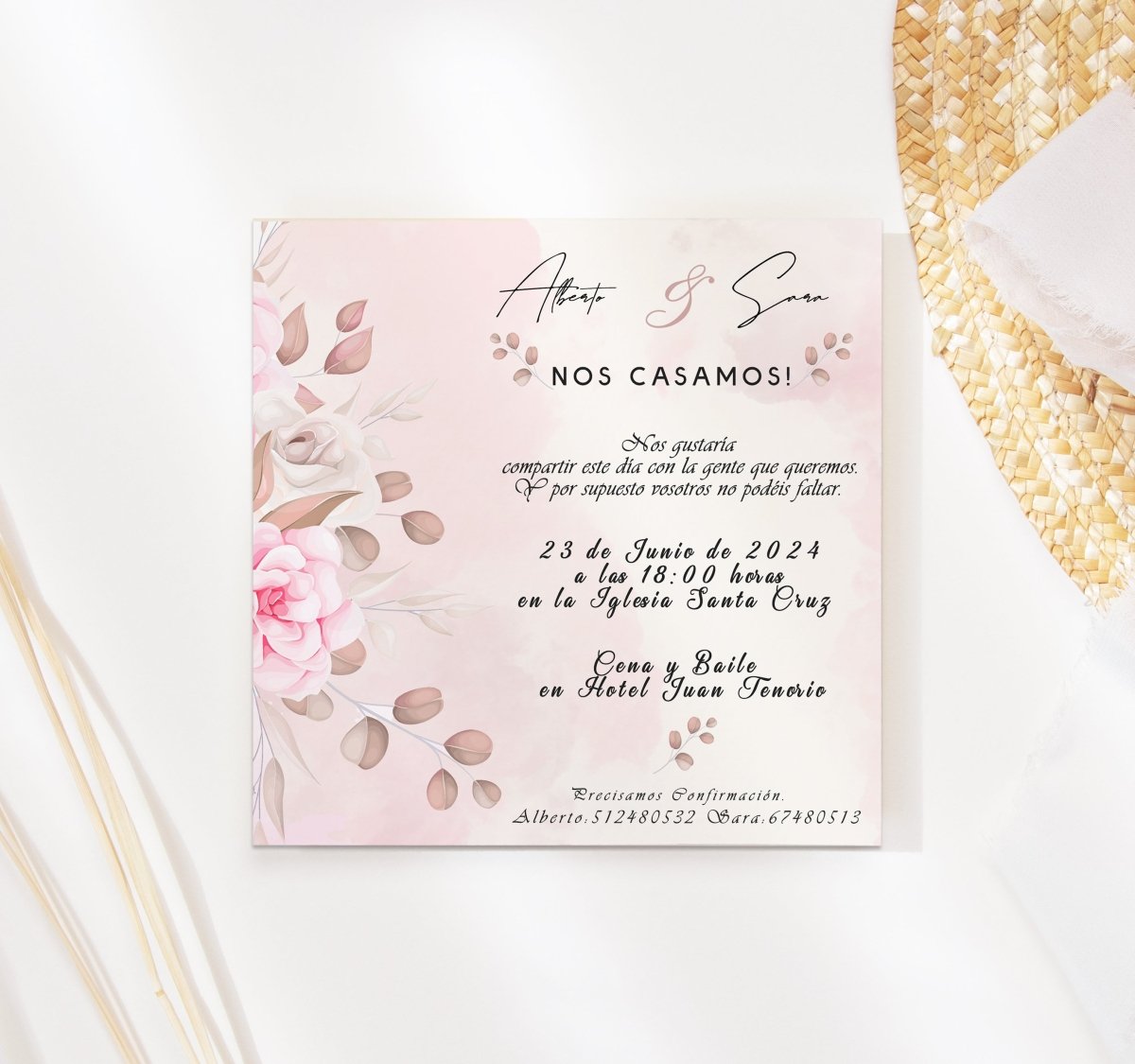 Invitación de boda Romantic - Regalo original personalizado - DE MOI À TOI