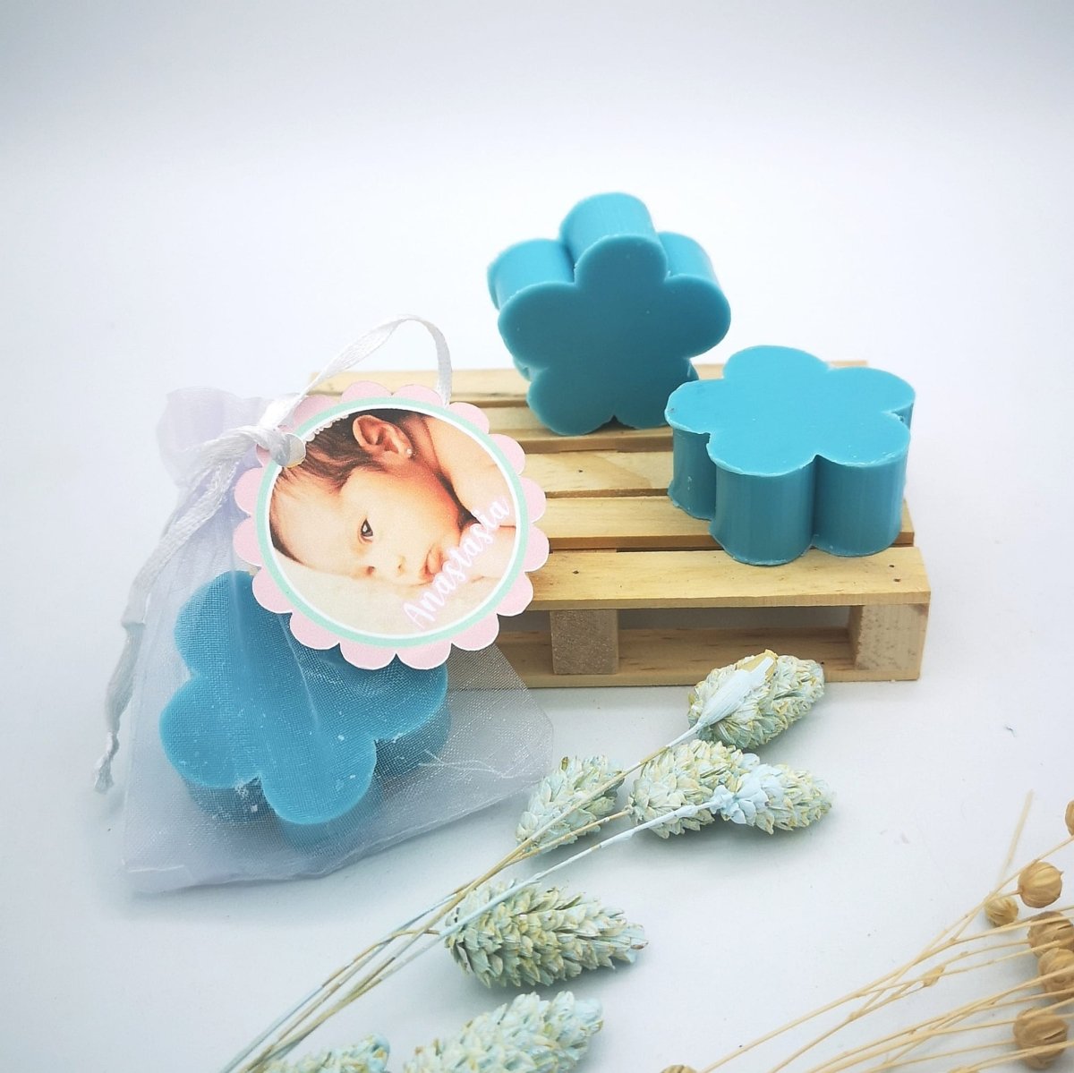 Jabón invitados flor - Lilas - Regalo original personalizado - DE MOI À TOI
