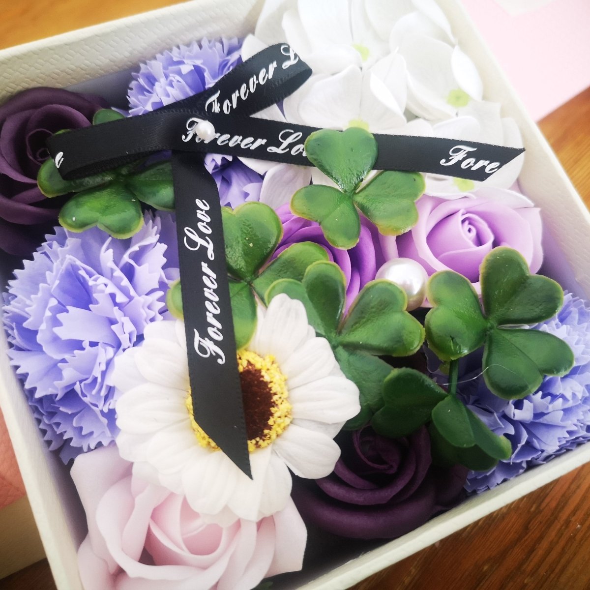 Lavanda - Flores eternas en caja - Regalo original personalizado - DE MOI À TOI