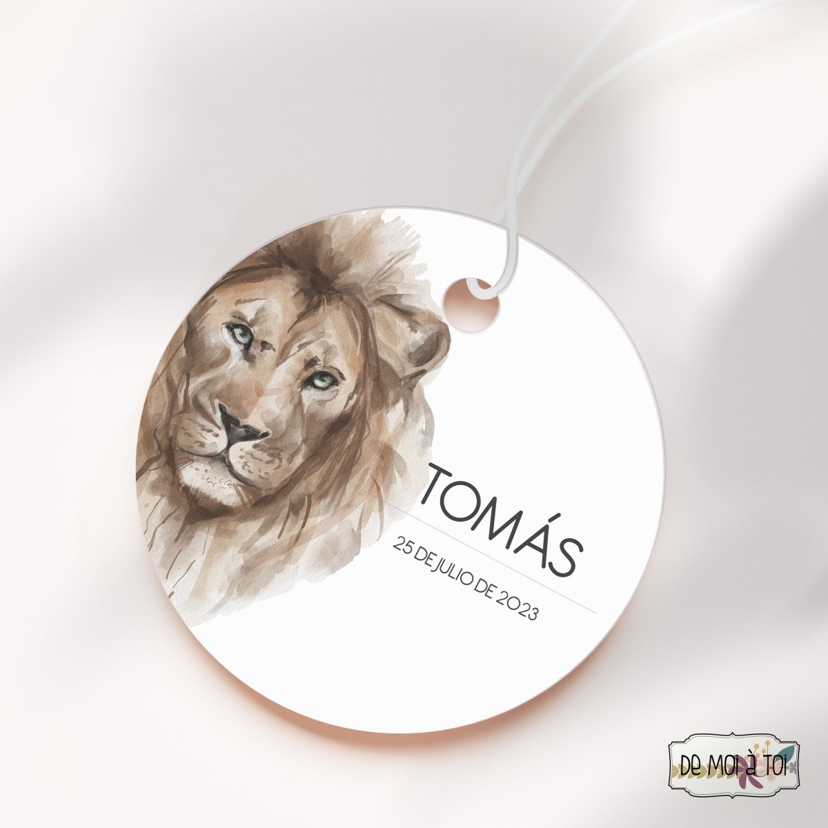 León - Etiquetas para regalos - Regalos originales personalizados - DE MOI À TOI |DMAT