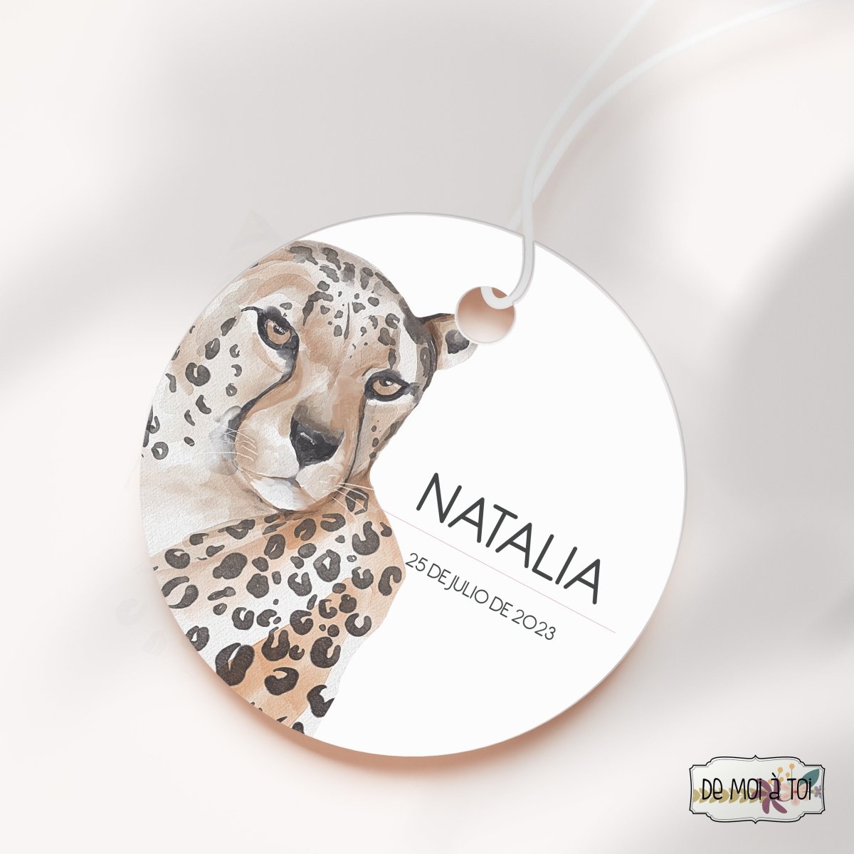 Leopardo - Etiquetas para regalos - Regalos originales personalizados - DE MOI À TOI |DMAT