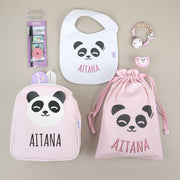 Pack Infantil Panda personalizado (2 colores) - Regalos originales personalizados - DE MOI À TOI |DMAT