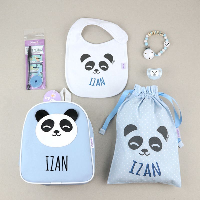 Pack Infantil Panda personalizado (2 colores) - Regalos originales personalizados - DE MOI À TOI |DMAT