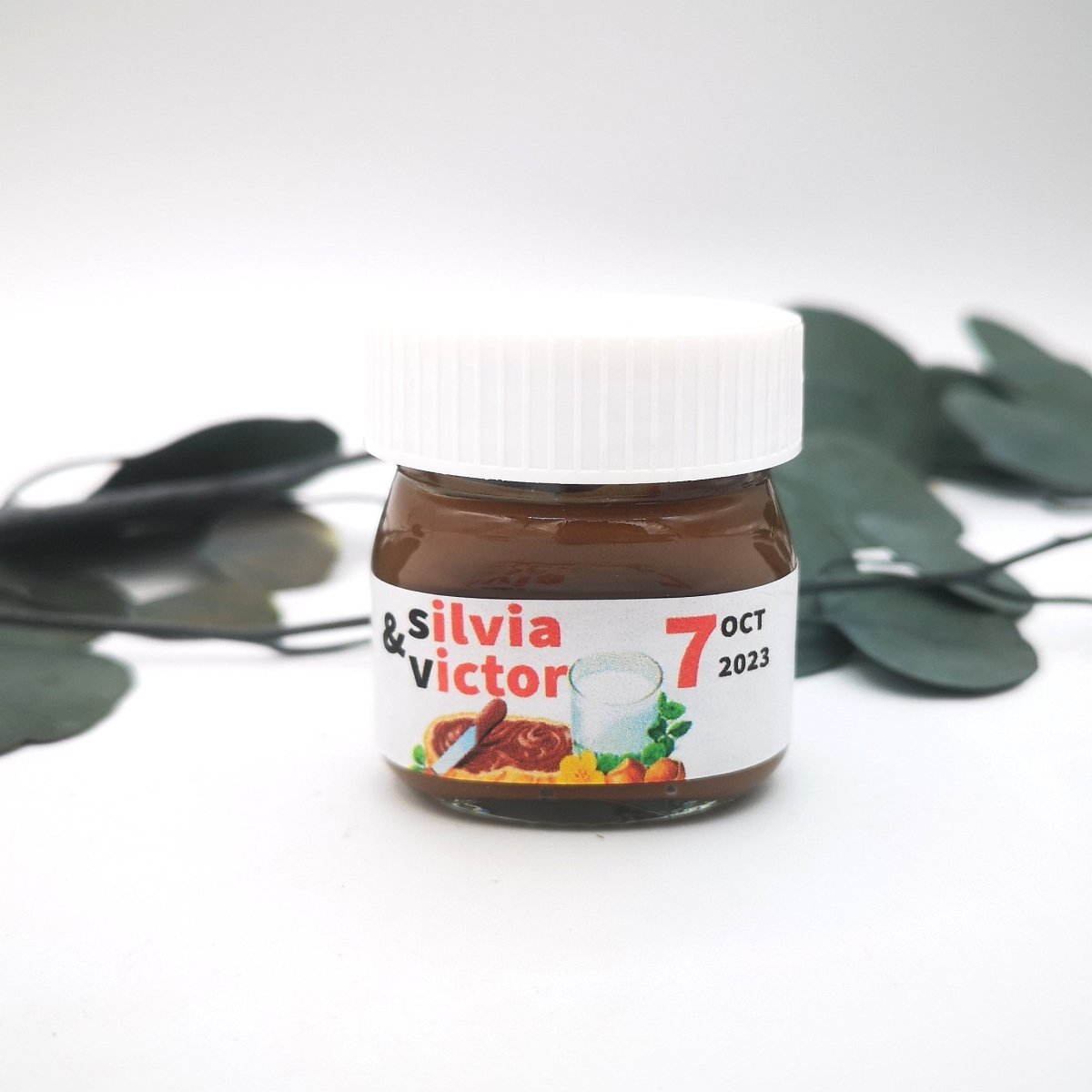 Pack mini nutella y llavero de madera - Regalo original personalizado - DE MOI À TOI