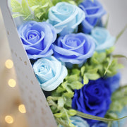 Ramo de Flores Azul - Regalo original personalizado - DE MOI À TOI
