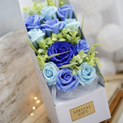 Ramo de Flores Azul - Regalos originales personalizados - DE MOI À TOI |DMAT