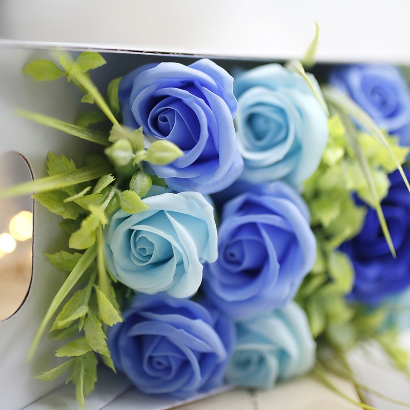 Ramo de Flores Azul - Regalo original personalizado - DE MOI À TOI