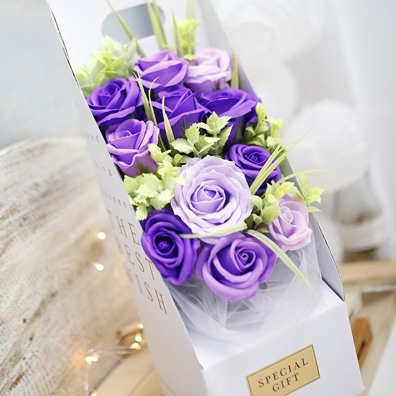 Ramo de Flores Violetas - Regalos originales personalizados - DE MOI À TOI |DMAT