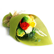 Ramo Flores de Jabón - verde amarillo - Regalo original personalizado - DE MOI À TOI