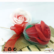 Rosa eterna de jabón - Envuelta en tul - Regalos originales personalizados - DE MOI À TOI |DMAT