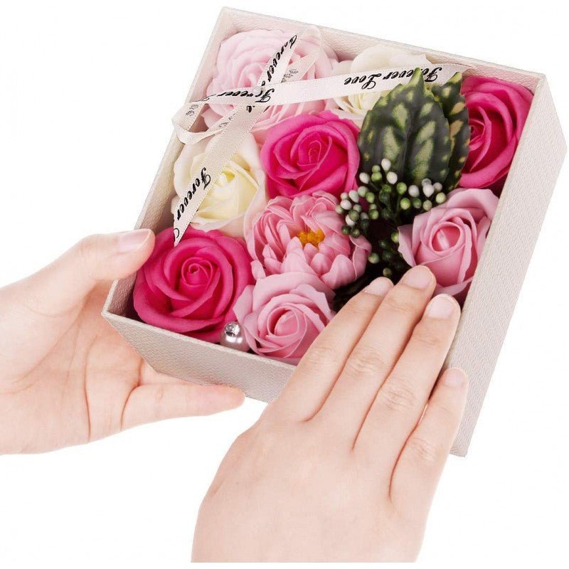 Rosa - Flores eternas en caja - Regalos originales personalizados - DE MOI À TOI |DMAT