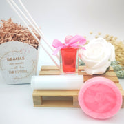 Set invitados aroma rosa comunión - Regalos originales personalizados - DE MOI À TOI |DMAT