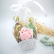 Set minilicores con flor de jabón - Regalo original personalizado - DE MOI À TOI