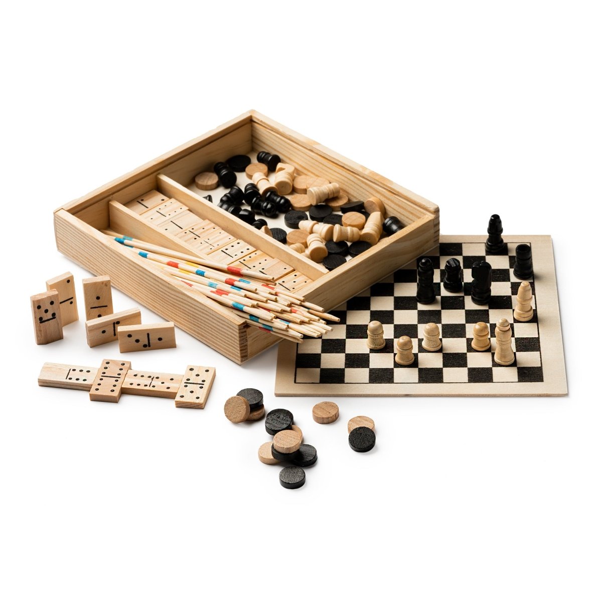 Set multi juegos de madera sin personalizar - Regalos originales personalizados - DE MOI À TOI |DMAT