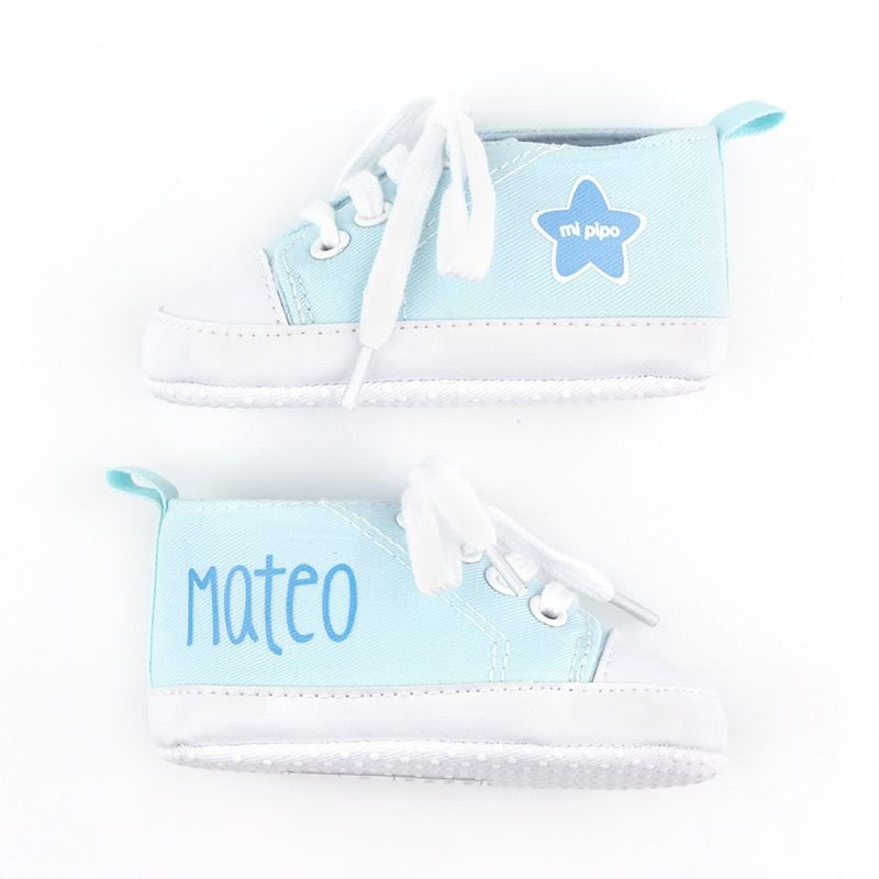 Set zapatillas y chupete personalizado para bebés - Regalos originales personalizados - DE MOI À TOI |DMAT