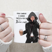 Taza personalizada mujer café editable - Regalo original personalizado - DE MOI À TOI