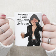 Taza personalizada mujer café editable - Regalo original personalizado - DE MOI À TOI
